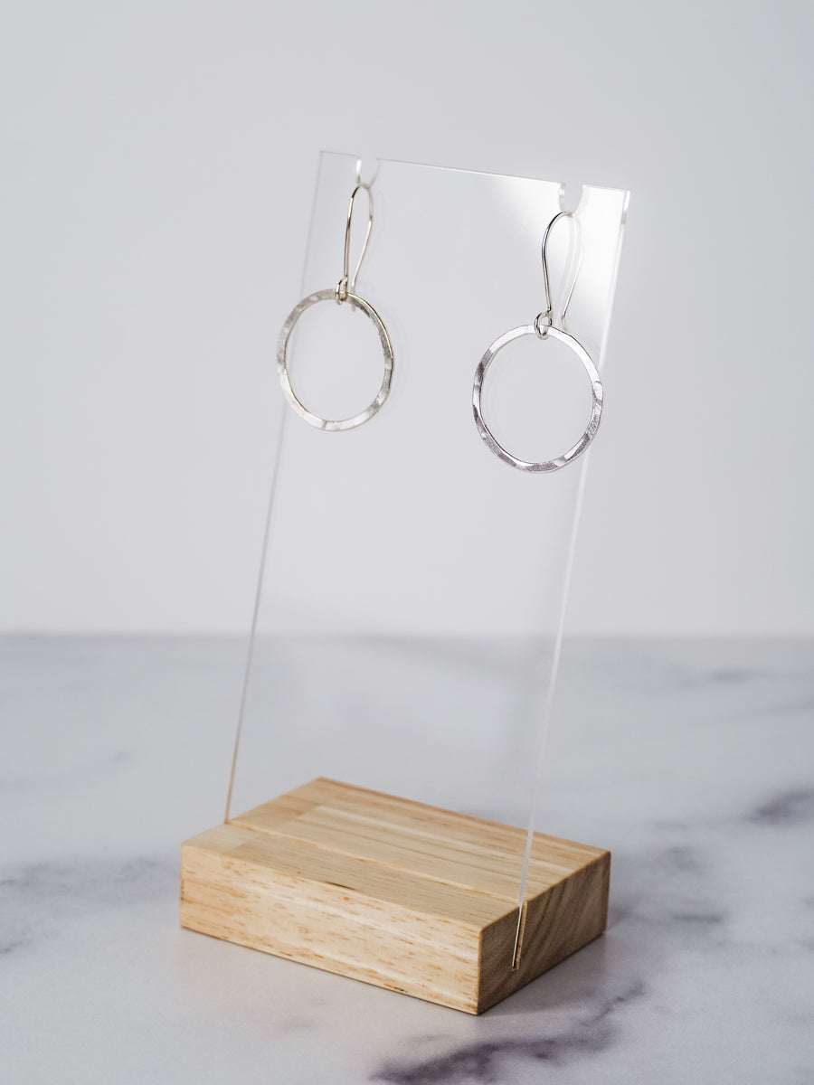 Silver Single Hoop Earrings (164) – Generations Smithworks